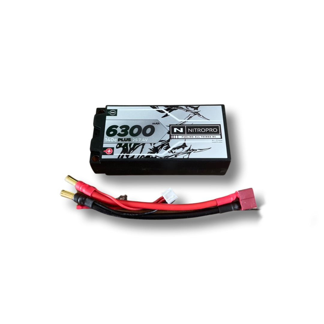 2s 7.4v 6300mah 140C Shorty Battery image 0