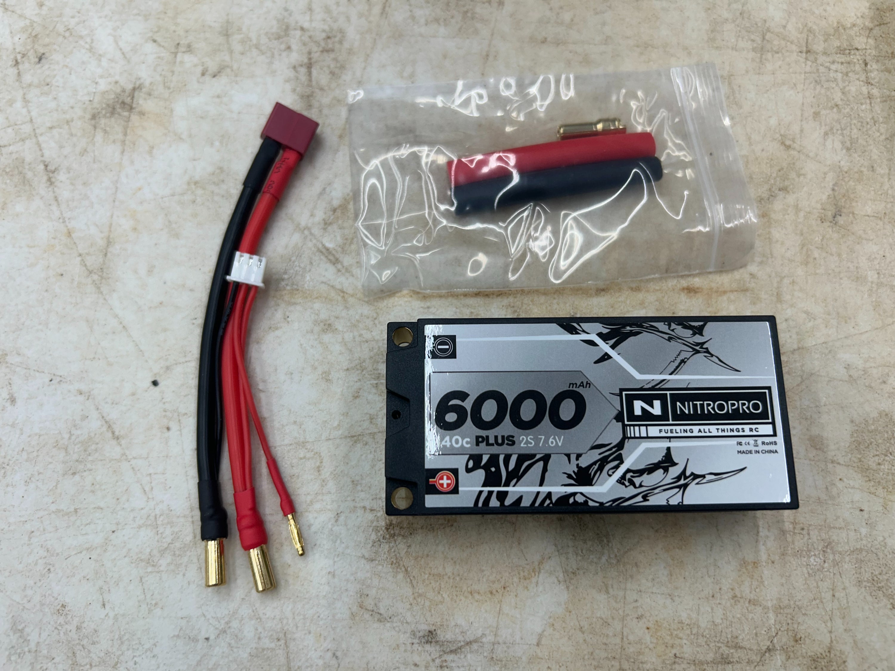 2s 7.6v 6000mah 140C LiHv Battery image 0